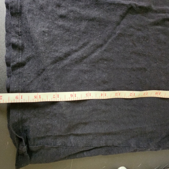 LOFT Black short sleeved linen top Size Small - Picture 6 of 6